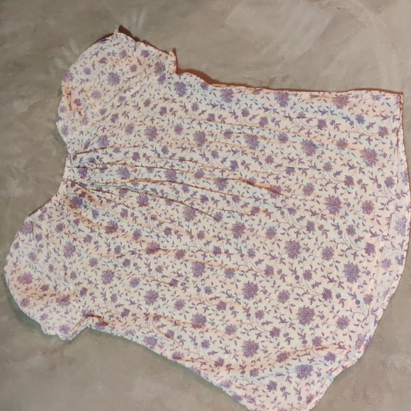Blue Mountain Purple Floral Blouse - Picture 3 of 6